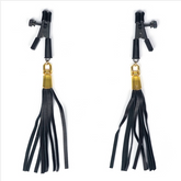 Alligator Tip Clamp - Leatherette Tassels